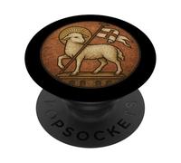 Agnus Dei agnello di Dio Gesù Cristo - Cattolico PopSockets PopGrip Adesivo