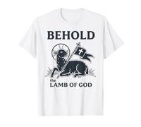 Agnus dei Cristiano Fede Simbolo Religioso Cattolico Grafico Maglietta