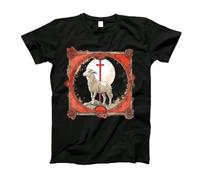 Agnus dei Sanctus Messa Tradizionale Latina Cattolica Maglietta Uomo Girocollo Magliette Basic Casual Tee T-Shirt per Sport Hip-Hop Palestra S