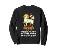 Agnus Dei Sanctus Tradizionale Latina Messa Cattolica Felpa