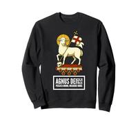Agnus Dei Sanctus Tradizionale Latina Messa Cattolica Felpa
