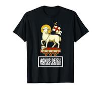 Agnus Dei Sanctus Tradizionale Latina Messa Cattolica Maglietta