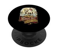 Agnus Dei Sanctus Tradizionale Latina Messa Cattolica PopSockets PopGrip Adesivo