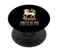 Agnus Dei Sanctus Tradizionale Latina Messa Cattolica PopSockets PopGrip Adesivo