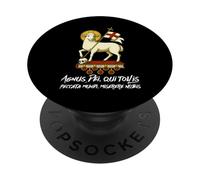 Agnus Dei Sanctus Tradizionale Latina Messa Cattolica PopSockets PopGrip Adesivo