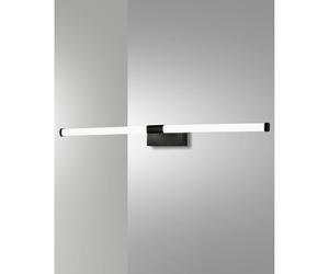 Ago Applique Nero Fabas Collezione AGO 1 Luce Led Calda Design Moderno 3000K