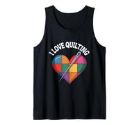 Ago con motivo a cuore I Love Quilting Canotta