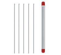 Ago esca per esca, ago per esca per terra,5 pezzi in acciaio inossidabile Ago gancio per esca da verme | Strumento di pesca per sartiame per perforazione piattaforma