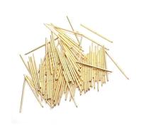 Ago for test a molla appuntito PA100-B placcato in oro da 100 pezzi con un diametro esterno di 1,36 mm e una lunghezza totale di 33,35 mm for il test