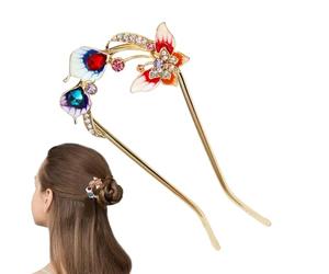 Ago per capelli di animali, Perni per capelli da sposa animali | da sposa a forma di U, Elaborazione decorativa 'olio per mostrare la luce del gradiente e l'ombra sulle aliPer spettacoli