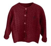 Ago Per Cardigan Ragazze Autunno Abbigliamento Mori Cardigan Primavera E Autunno Nuovi Bambini Stile Straniero Ragazze Bambino Maglione Cappotto Camicia Manica Lunga Ragazzi 128, Colore: rosso, 5-6