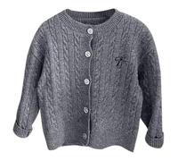 Ago Per Cardigan Ragazze Autunno Abbigliamento Mori Cardigan Primavera E Autunno Nuovi Bambini Stile Straniero Ragazze Bambino Maglione Cappotto Camicia Manica Lunga Ragazzi 128, grigio., 8-9 Anni