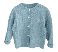 Ago Per Cardigan Ragazze Autunno Abbigliamento Mori Cardigan Primavera E Autunno Nuovi Bambini Stile Straniero Ragazze Bambino Maglione Cappotto Camicia Manica Lunga Ragazzi 128, Blu, 6-7 Anni