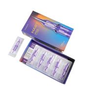 Ago per cartuccia tatuaggio usa e getta RLT Taper 7mm per Mast Pro Tattoo Penna rotonda Fine di rivestimento Piercing Ago compatibile con macchine da tatuaggio standard(RLT 10 0.30mm)