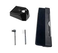 Ago per giradischi serie VM95 compatibile con giradischi in vinile Audio Technica AT-LP120X, aghi per giradischi con spazzola Phono, nero