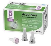 AGO PER PENNA DA INSULINA ACCU-FINE PEN NEEDLE ACCU-CHEK GAUGE 31 X 5MM 100 PEZZI
