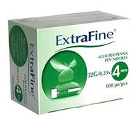AGO PER PENNA DA INSULINA EXTRAFINE GAUGE 32 4 MM 100 PEZZI