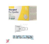 AGO PER PENNA DA INSULINA GLUCOJECT LUNGHEZZA 5 MM GAUGE 31 100 PEZZI