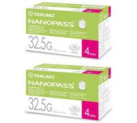 Ago Per Penna Da Insulina Nanopass 32,5 Gauge Lunghezza 4 Mm 100 Pezzi