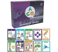 AGO Phonics Advanced Set: Gioco di carte in inglese: Aumenta la lettura, il vocabolario e le competenze avanzate di fonetica. Un gioco divertente per gli studenti ESL!