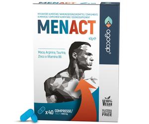 AGOCAP MENACT Integratore Uomo con Maca, Arginina, Taurina, Zinco e Vi