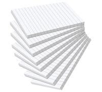 Agoer 8 Confezioni da Foglietti Adesivi a Righe, 100 x 150 mm Sticky Notes Bianchi, 400 fogli Foglietti Adesivi Grandi, Autoadesivi per Contrassegnare ed Evidenziare Pagine per Ufficio, Studio, Casa