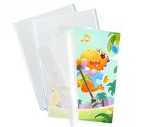 Agoer Copertine trasparenti per libri, formato A4, 15 pezzi, 150 µ, impermeabili, resistenti all'usura, facili da pulire, trasparenti, per il rientro a scuola, casa, ufficio