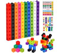 agogue cubo a punta 100 pezzi cubo a punta scuola elementare dieci colori, computer cubo a punta scuola elementare, contiene due adesivi aiuto regali per ragazzi e ragazze, Rechenkenntnisse del Kinde