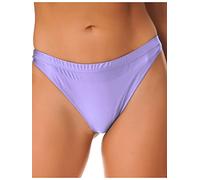 Agoky Micro Perizoma Donna Mutandine G-String Aperto Slip Elastico Vita Bassa Biancheria Bikini Lucidi Briefs Tanga Thong T-Back Erotico Underwear Viola L