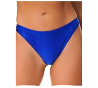 Agoky Micro Perizoma Donna Mutandine G-String Aperto Slip Elastico Vita Bassa Biancheria Bikini Lucidi Briefs Tanga Thong T-Back Erotico Underwear Blu L