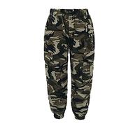 Agoky Pantaloni Jogger Bambino con Elastico in Vita Skinny Mimetici Pantaloni Cargo da Ragazzo con Tasconi Militare Casuale Camouflage B 10-12 Anni