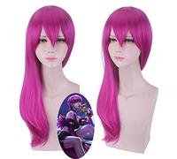 Agony's Embrace K/DA Evelynn Reddish Violet Long Wig Cosplay Costume KDA Parrucche sintetiche per donna + Parrucca gratis