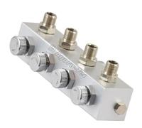 Agora-Tec® Airbrush - Distributore d'aria a 4 vie