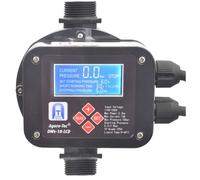Agora-Tec Controllo della pompa, interruttore a pressione, protezione per flusso, DWV-18-LCD cablato (pressione di accensione e spegnimento regolabile) con protezione contro il funzionamento a secco