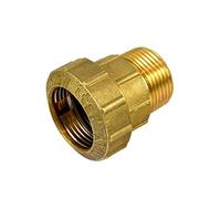 Agora-Tec® Raccordo in ottone da 1" AG | tubo PE da 32 mm | 1 pezzo