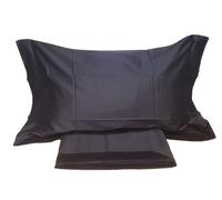 AGOSTINI FIRENZE Completo lenzuola LABUAN SIGNORIA Raso Cotone 100% Matrimoniale (Nero)
