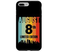 Agosto 8 Edizione Limitata Retro Vintage Compleanno Custodia per iPhone 7 Plus/8 Plus