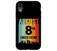 Agosto 8 Edizione Limitata Retro Vintage Compleanno Custodia per iPhone XR