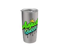 Agosto Regina Leone Vergine Compleanno Regine Donne Ragazze Divertente Divertimento Bicchiere termico in acciaio inox doppia parete