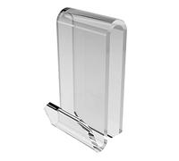 Agplex Appendi Accappatoio Bagno in vetro acrilico, Gancio Accappatoio Doccia da appendere, Porta Asciugamani Bagno trasparente e moderno, Ideale per Box Doccia 26-30mm - Made in Italy