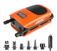 AGPTEK 22PSI ad alta pressione Paddle Board Pump Quick Portable SUP Air Pump, funzione di gonfiaggio e sgonfiaggio Auto-Off &12V DC Connettore auto Dual Stage per gonfiabili Stand up Paddle Boards