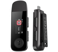 AGPTEK 64 GB Lettore Mp3 USB C con Bluetooth 5.3 & Clip Sport, Mini Tipo-C MP3 Musica senza perdita HiFi con Radio FM/Registratore, 2 EN1 Chiave USB Lettore MP3 Portatile Supporto Telefono - Blu