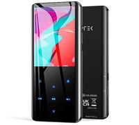 AGPTEK Lettore MP3 Bluetooth 5.0 Lettore Musicale 32GB con Schermo Curvo 2,4"MP3 Running Sport con Altoparlante HiFi Audio Senza Perdita con Radio FM,Registratore Vocale,Supporta Fino a 128 GB (Nero)