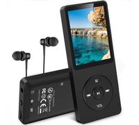 AGPTEK Lettore MP3 Classico 16 GB, Fino a 70 Ore di Autonomia, Schermo da 1,8 Pollici, Design Compatto e Portatile, Riproduzione Musicale HiFi senza Perdite, Espandibile fino a 128 GB con Scheda TF