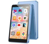 AGPTEK Lettore MP3 da 96 GB con Bluetooth e WiFi, T08X 4'' Android 14 MP4 Lettore musicale con Spotify, Audible, App Store, fino a 1 TB, blu