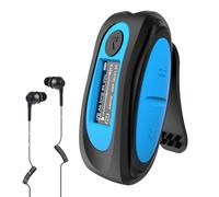 AGPTEK Lettore MP3 Impermeabile Subacqueo IPX8 con Clip Lettore Musicale da 8GB Nuoto MP3 con Auricolare,Cavo Audio e 3 paia di Tappi per le Orecchie,Supporta Radio FM,per Sport in Esecuzione Surf