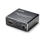 AGPtEK Splitter per Estrattore Audio HDMI 4K x 2K, Supporto Uscita Audio Ottica Ultra HD 4K Toslink e Audio da 3,5 mm Con Cavo in Fibra Ottica