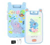 AGPTEK Telefono per Bambini, Smartphone Giocattolo Touch Screen con 32GB TF Card, Fotocamera, Dispositivo di Apprendimento 3-7 Anni, Regali, Blu