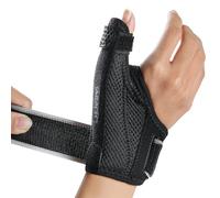 AGPTEK Tutore Pollice Destro e Sinistro con Supporto Staccabile, Tutore per Rizoartrosi Confortevole, Sollievo il Dolore della Tendovaginite Radiale, del Dito a Scatto, L (17-20cm)