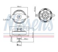 AGR-Valvola NISSENS 98197 Per Opel Zafira A Astra G Caravan